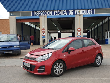 Kia Rio from Romania passes ITV import test in Murcia Kia Rio outside ITV